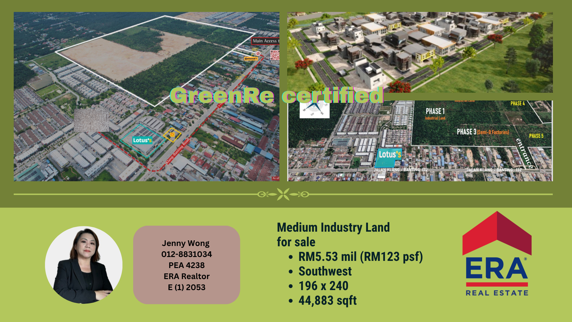 Industrial Land For Sale in Jenjarom Selangor